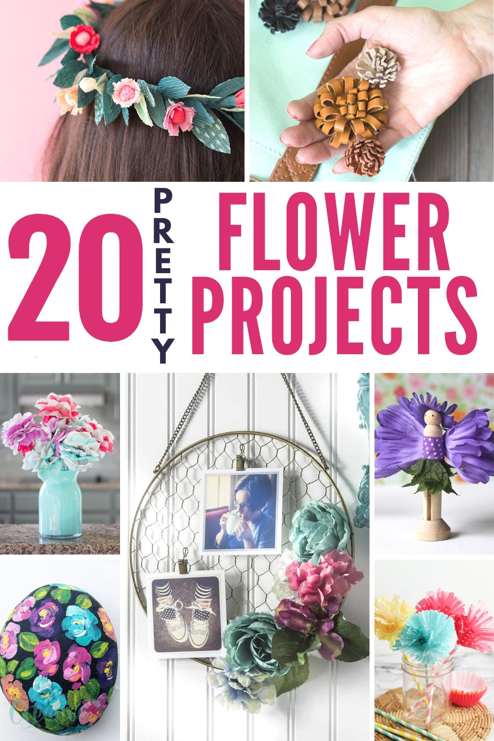 20 Pretty FLOWER CRAFTS to make today - Easy Peasy Creative Ideas